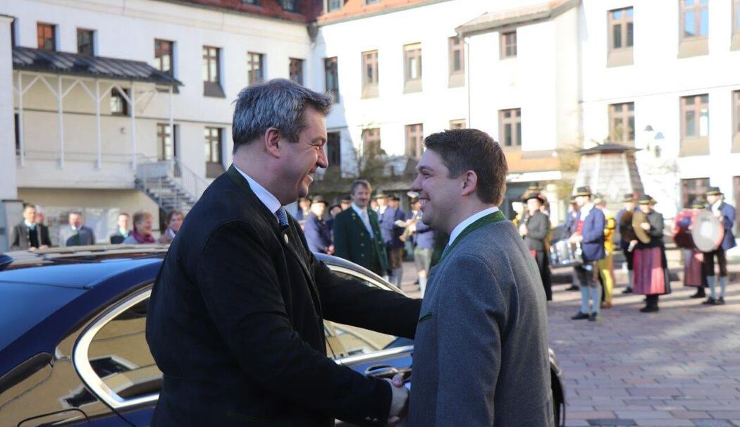 Markus Söder in Traunstein - Georgiritt