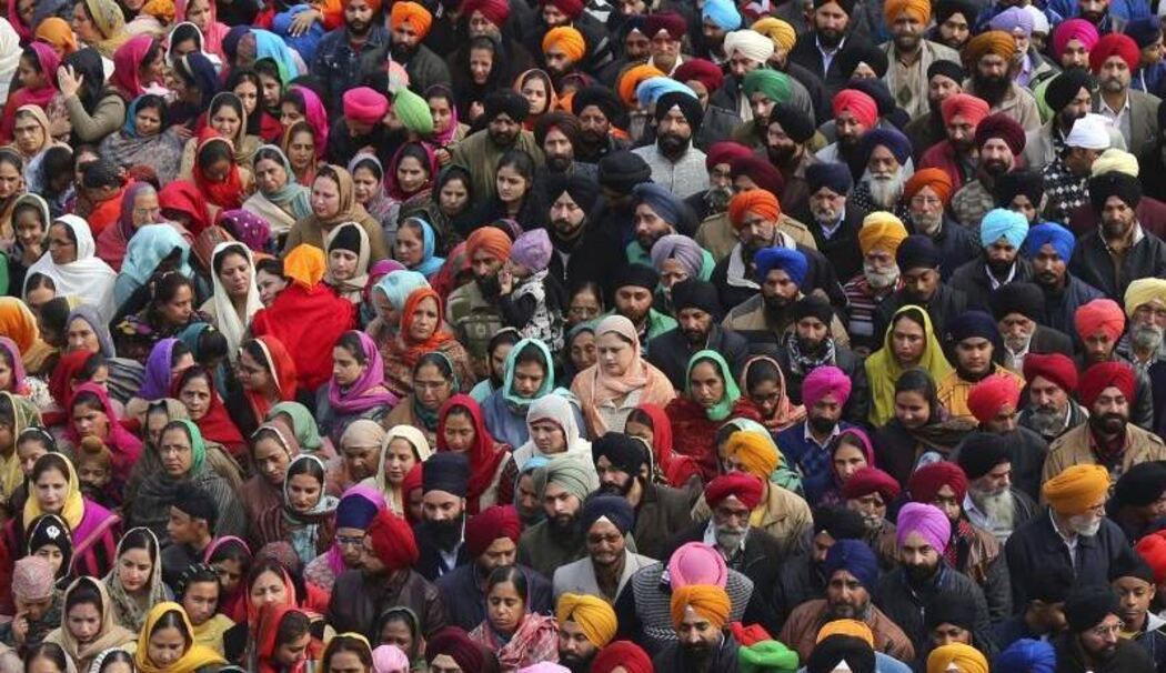 Menschenmenge in Indien