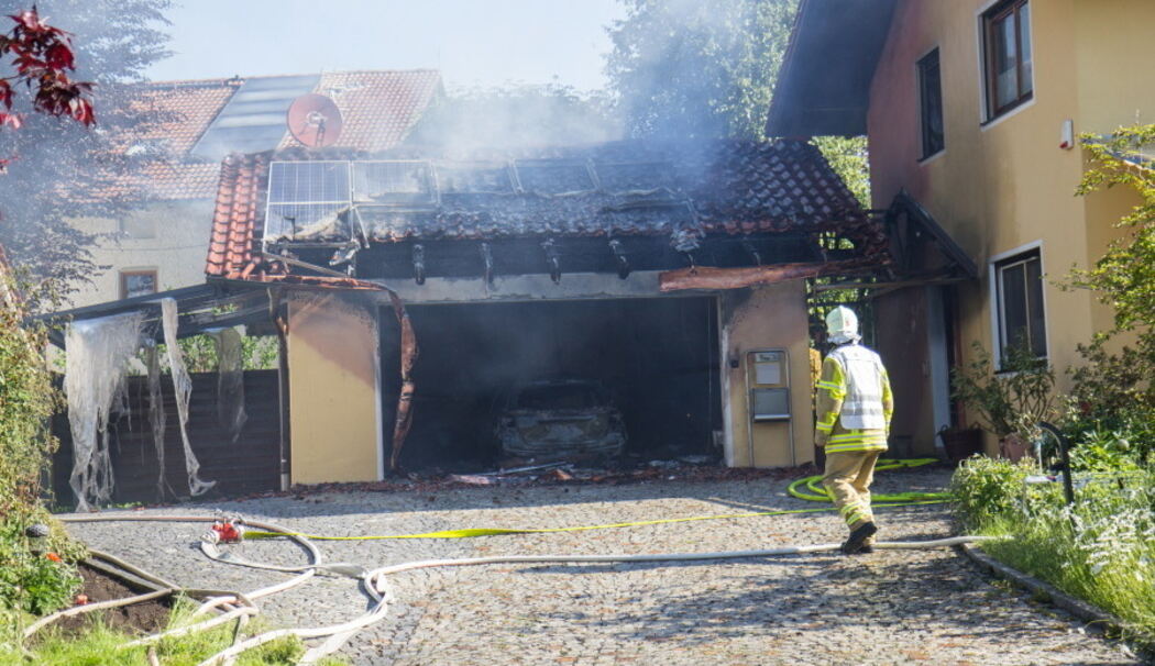 Garagenbrand in Wonneberg