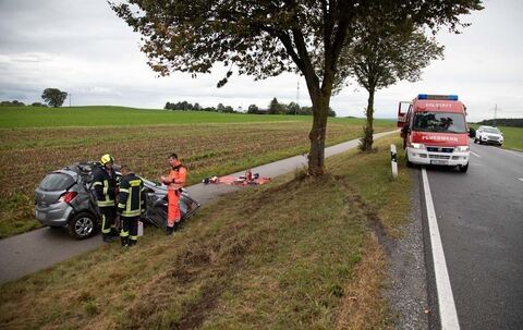 Tödlicher Unfall auf der St2105 zwischen Traunstein und Erlstätt