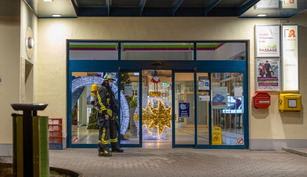 Brandgeruch führt zu Großeinsatz in der Traunpassage