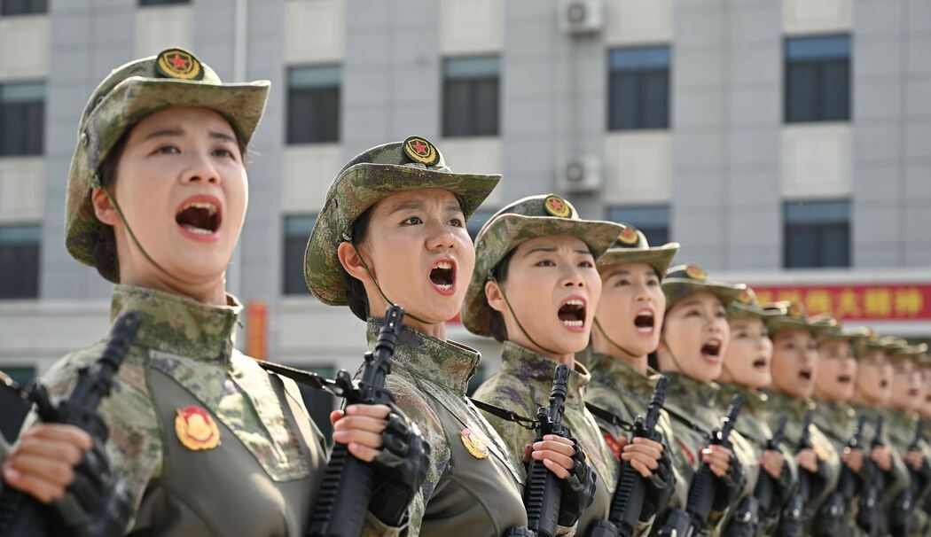 Übung zur Militärparade in Peking