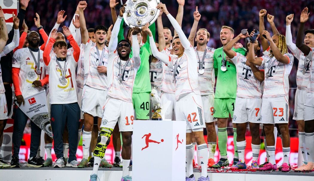 Der FC Bayern feiert die deutsche Meisterschaft