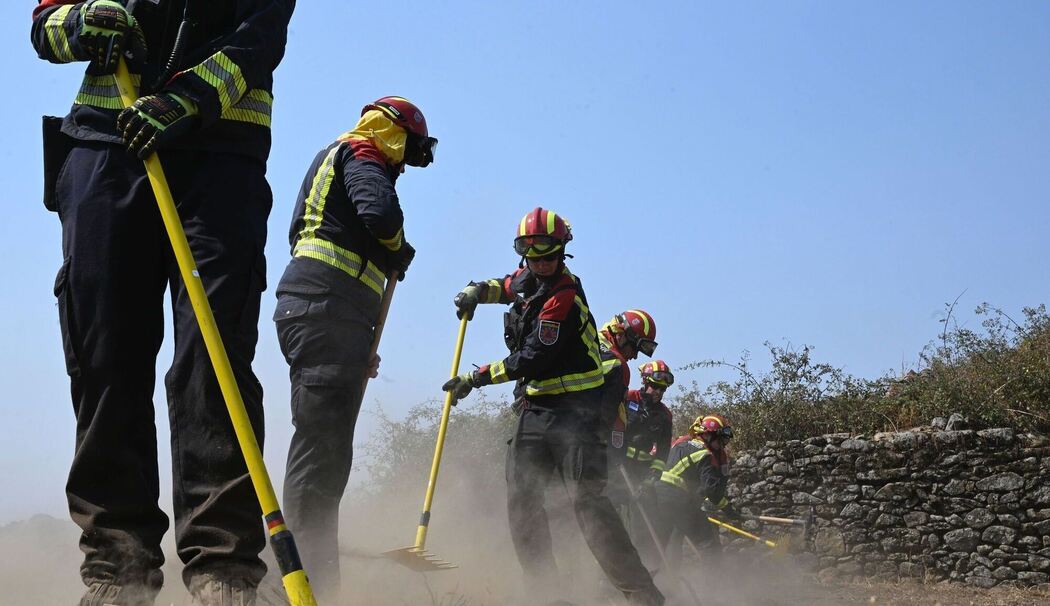 Waldbrände in Spanien - Deutsche Feuerwehrleute im Einsatz