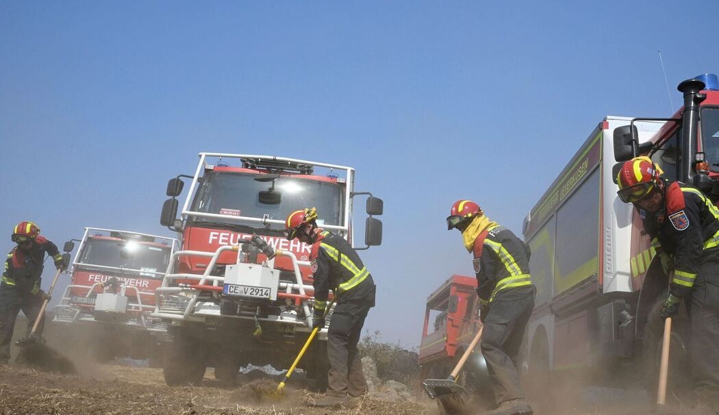 Waldbrände in Spanien - Deutsche Feuerwehrleute im Einsatz