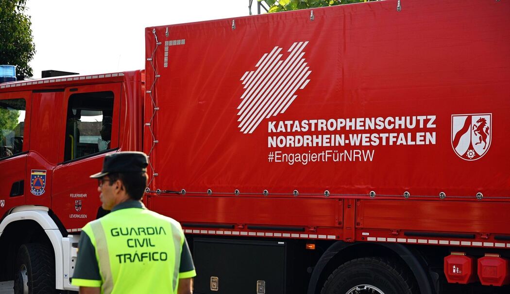 Deutsche Feuerwehrleute in Spanien