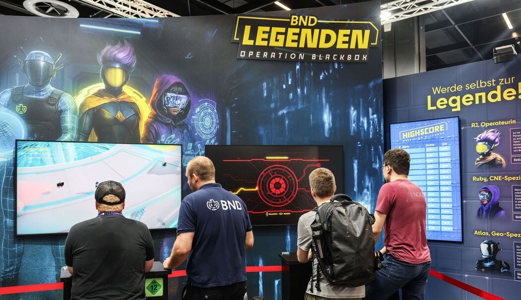 Computerspielemesse Gamescom - BND Stand