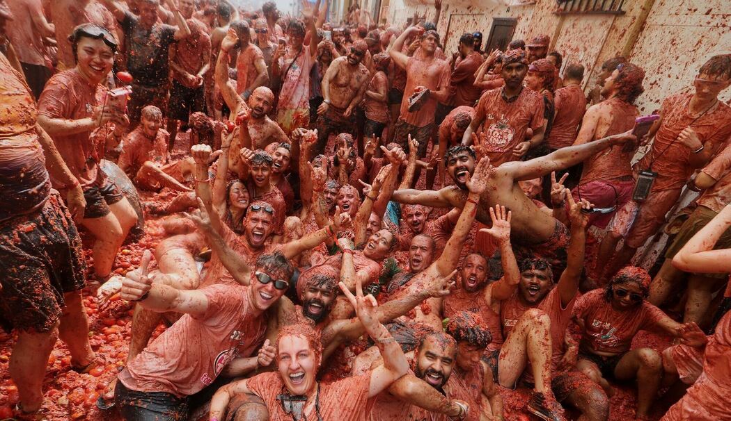 «La Tomatina» - Tomatenschlacht in Spanien