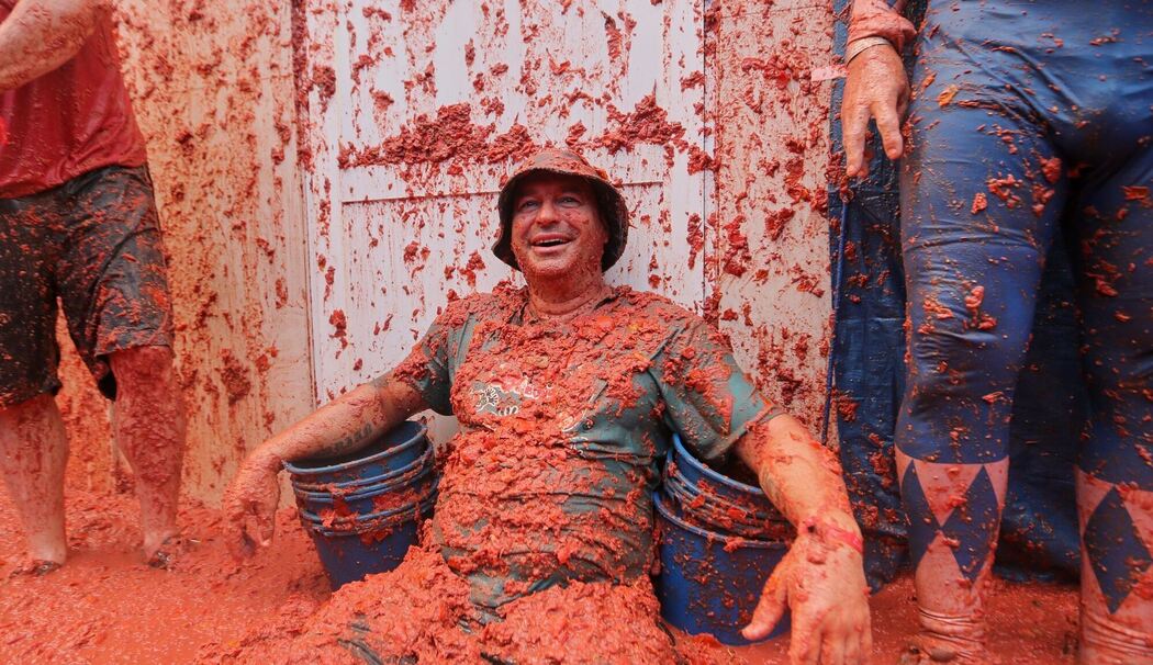 «La Tomatina» - Tomatenschlacht in Spanien