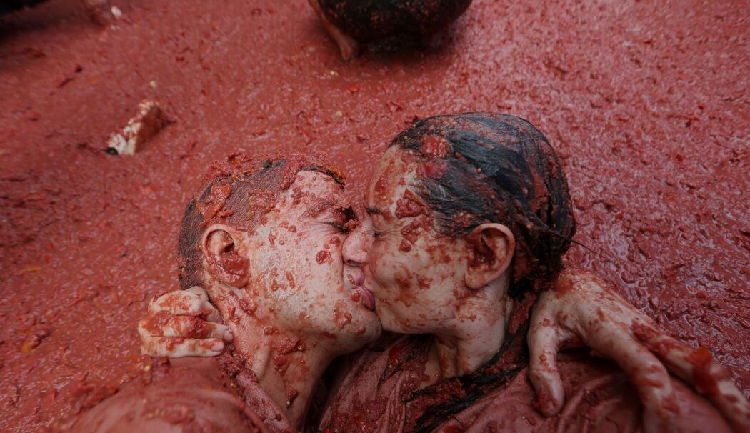 «La Tomatina» - Tomatenschlacht in Spanien