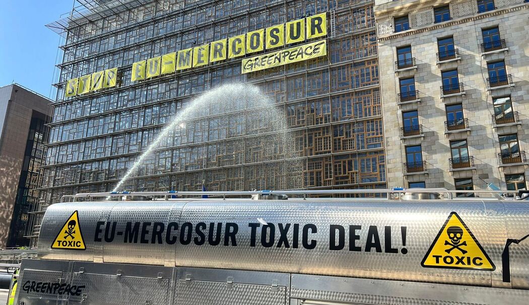 Proteste gegen  EU-Mercosur-Abkommen