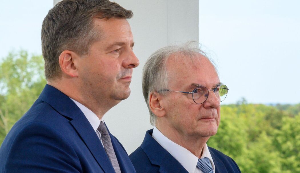Sven Schulze und Reiner Haseloff
