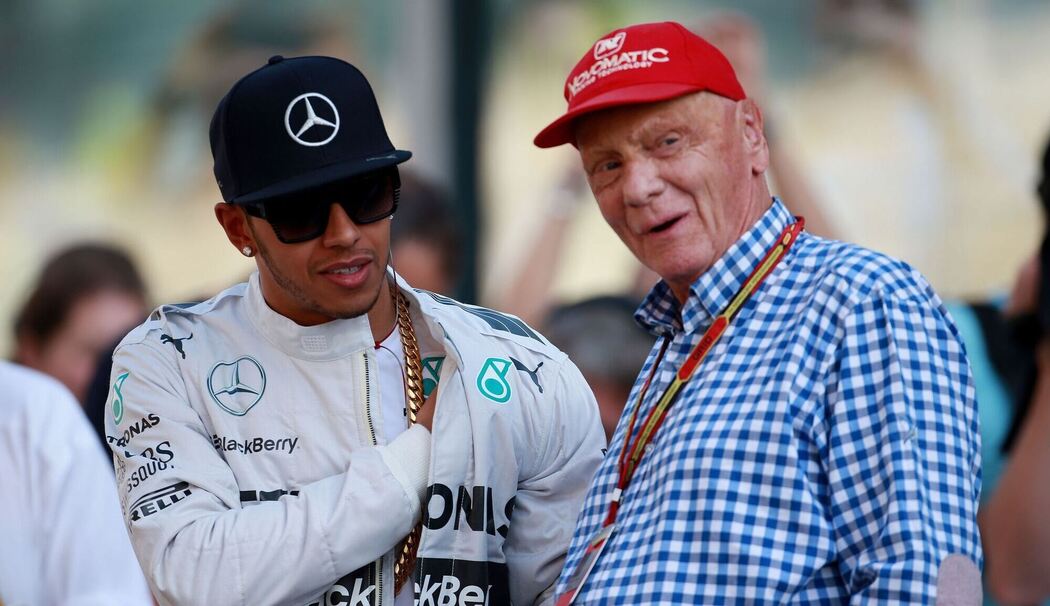 Niki Lauda und Lewis Hamilton