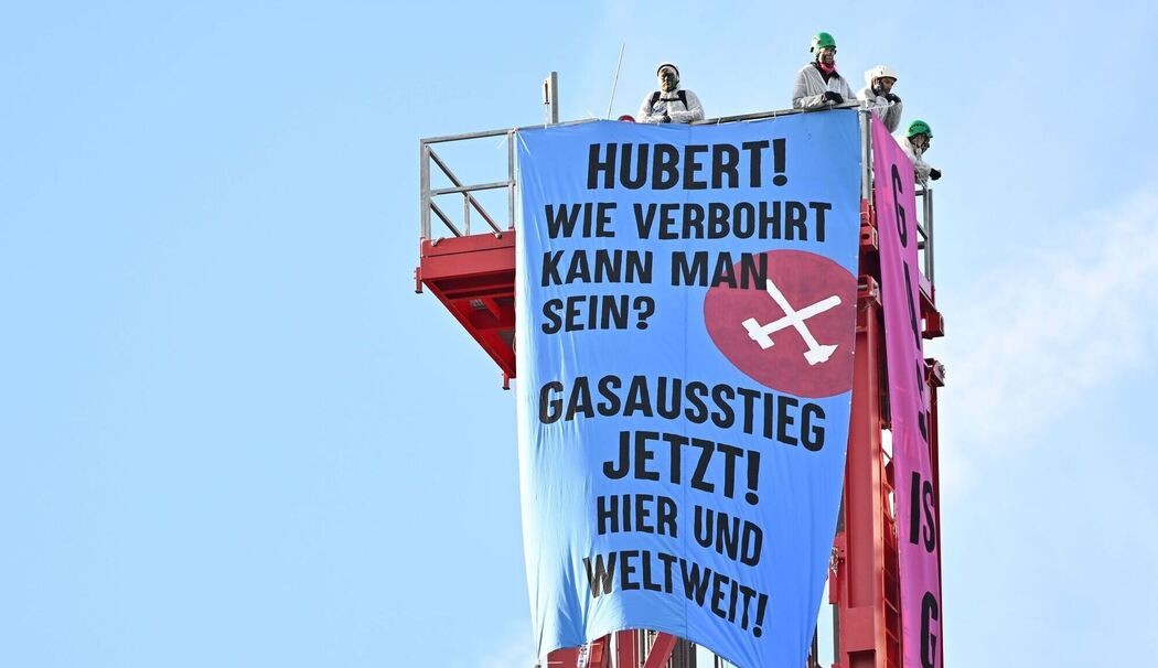 Protestaktion gegen Gasbohrung