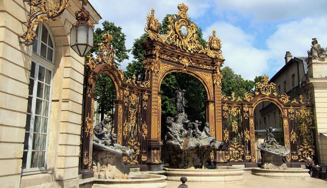 Vergoldete Tore am Place Stanislas in Nancy