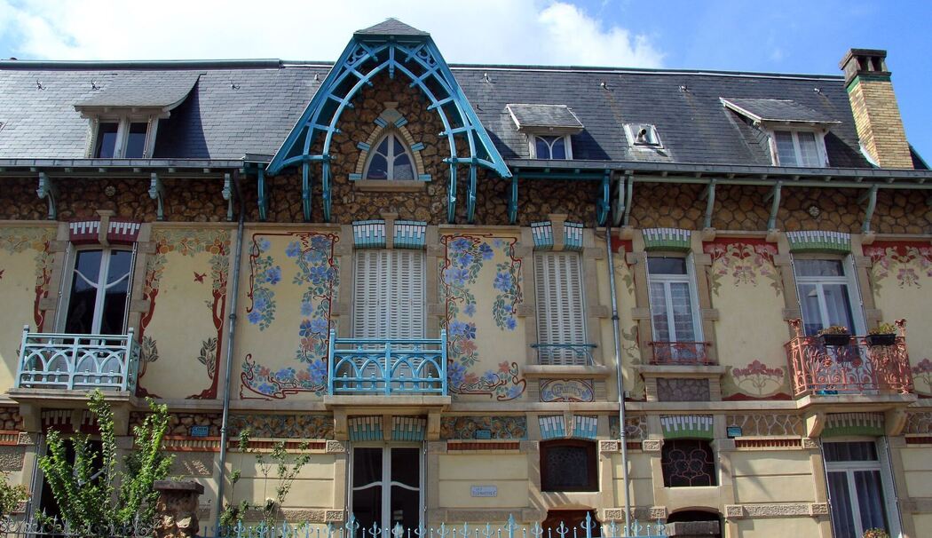 Jugendstilhäuser in der Rue Felix Faure in Nancy