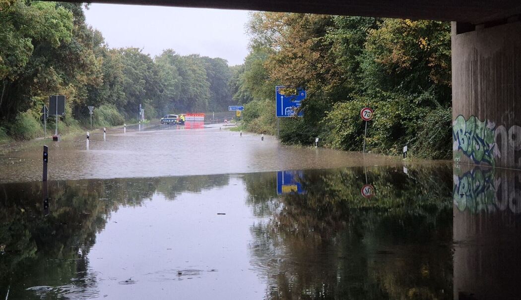 Starkregen in Nordrhein-Westfalen