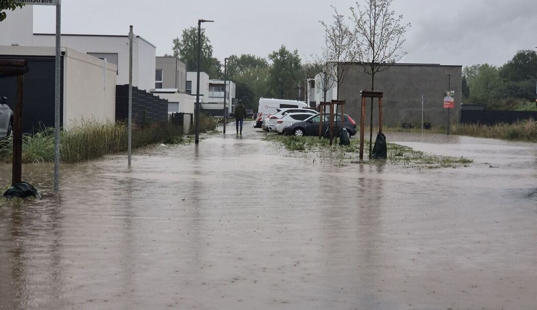 Starkregen in Nordrhein-Westfalen