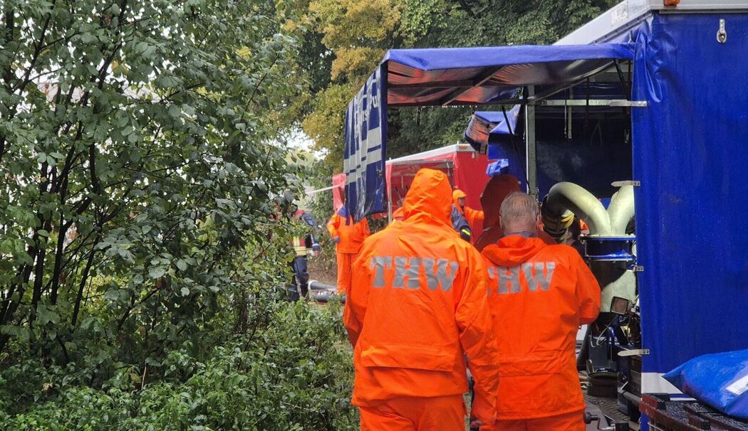Starkregen in Nordrhein-Westfalen