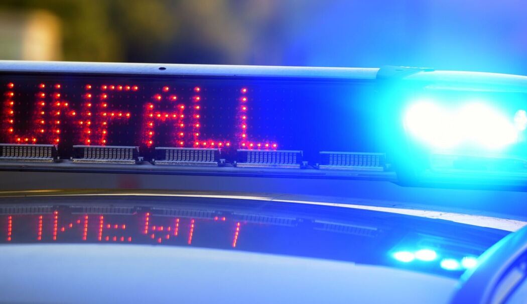 Polizei sichert Unfallstelle