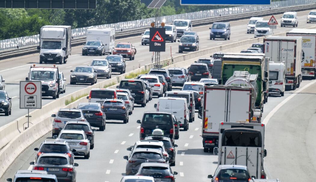 Stau auf der Autobahn