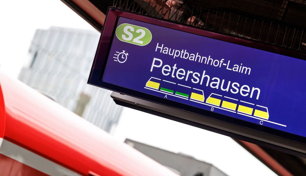 Echtzeit-Auslastungsanzeige S-Bahn München