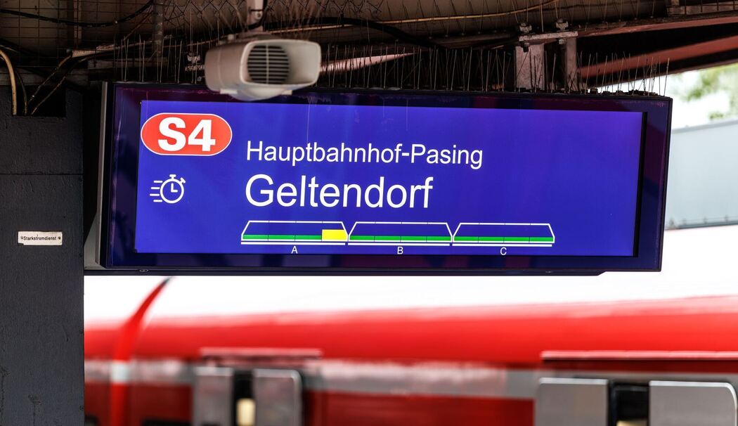 Echtzeit-Auslastungsanzeige S-Bahn München