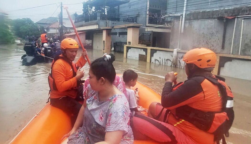 Überflutungen auf Bali