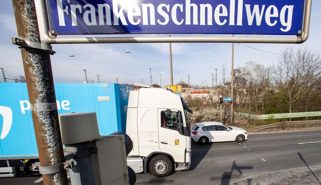 Frankenschnellweg in Nürnberg