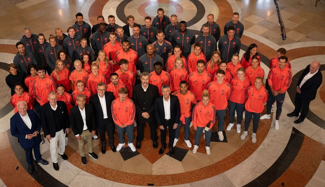 Empfang FC Bayern München in Staatskanzlei