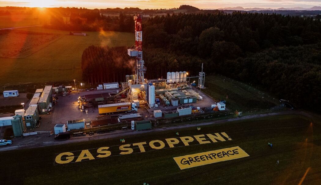 Greenpeace-Protest gegen Erdgasbohrung