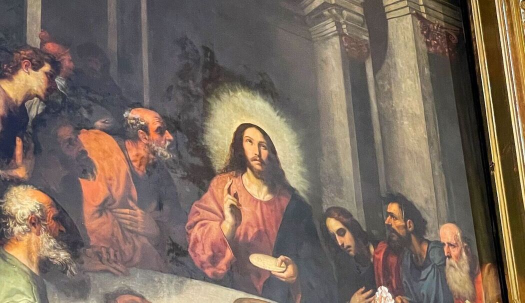 Abendmahl-Gemälde in der Kirche des Priesterseminars El Patriar
