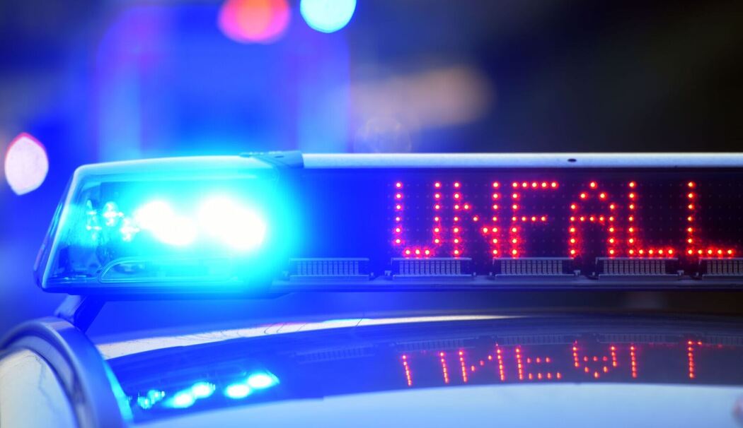 Polizei sichert Unfallstelle