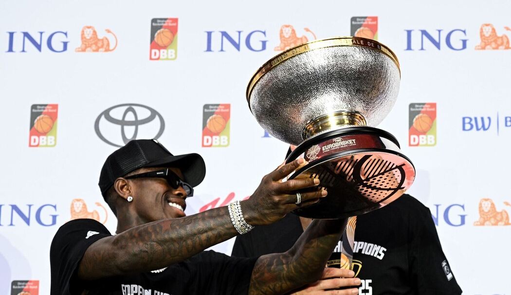 Empfang Basketball-Nationalmannschaft nach Titelgewinn