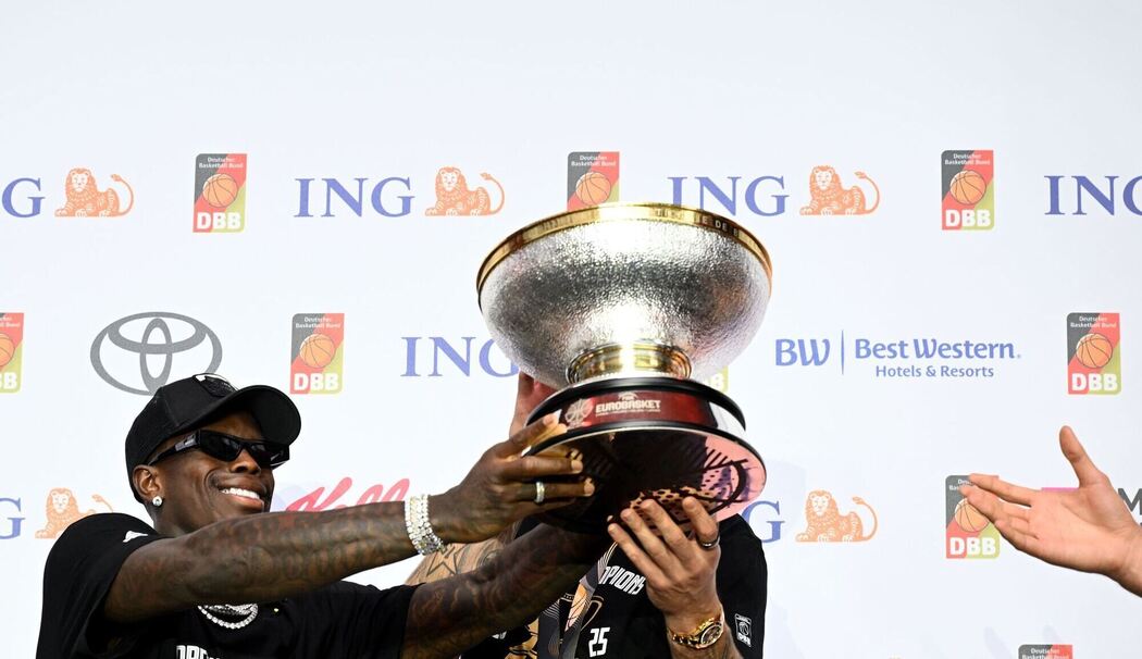 Empfang Basketball-Nationalmannschaft nach Titelgewinn