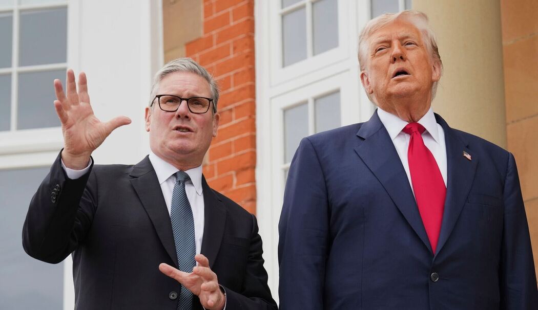Keir Starmer (l.) und Donald Trump