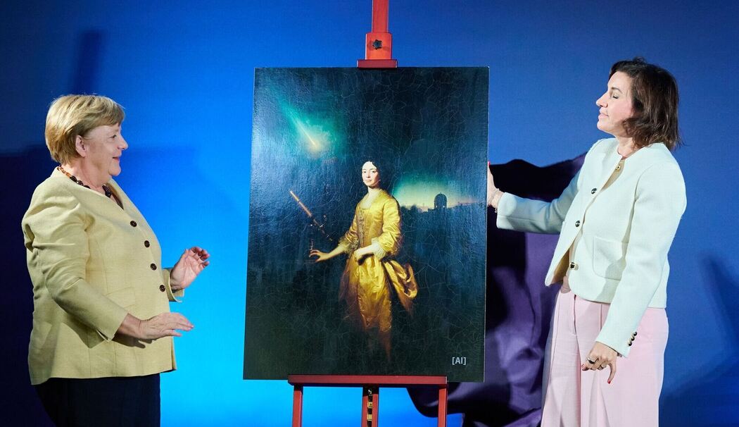 Ausstellungseröffnung zu KI-generierten Bildern