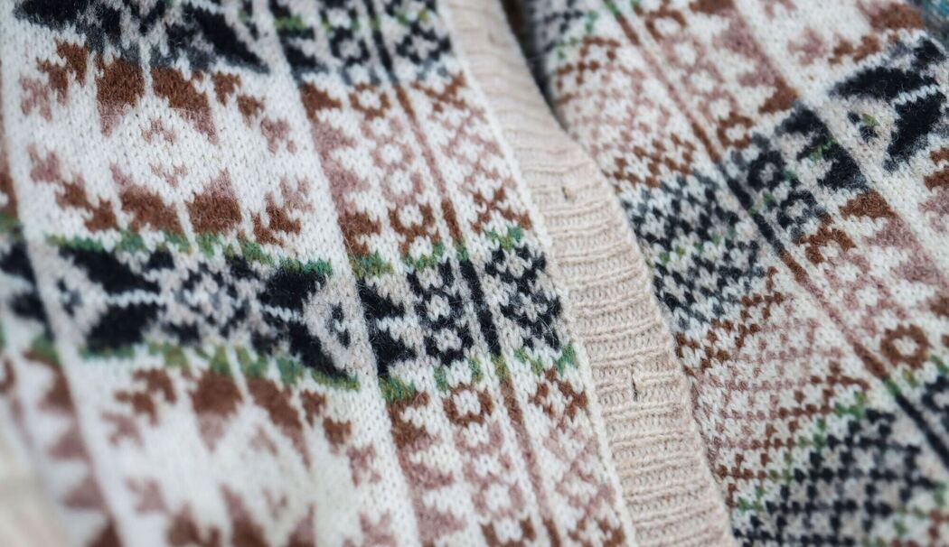 Fair-Isle-Strickjacke
