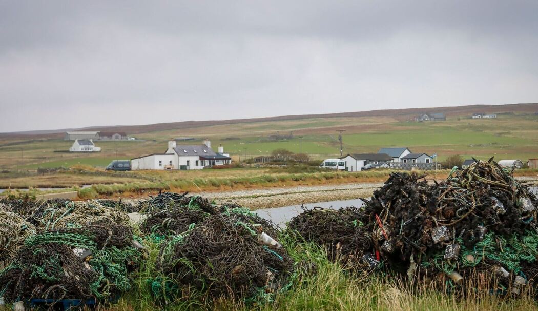 Fischernetze in Unst