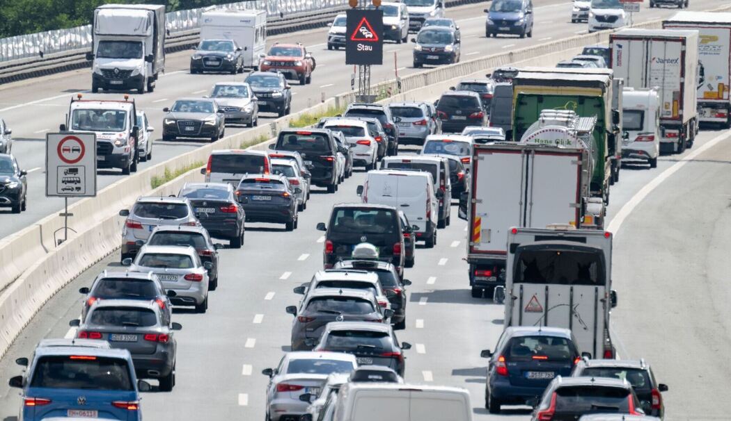 Stau auf der Autobahn