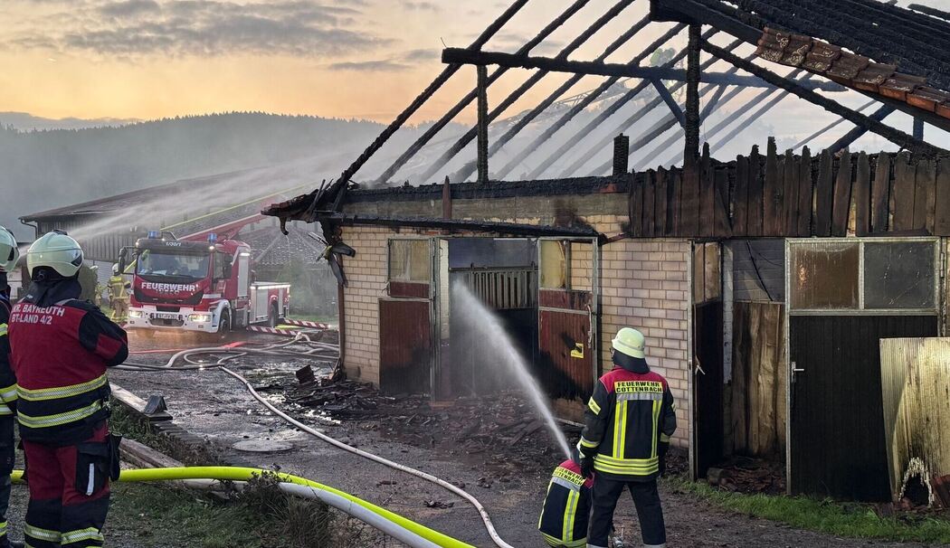 Großbrand im Landkreis Bayreuth