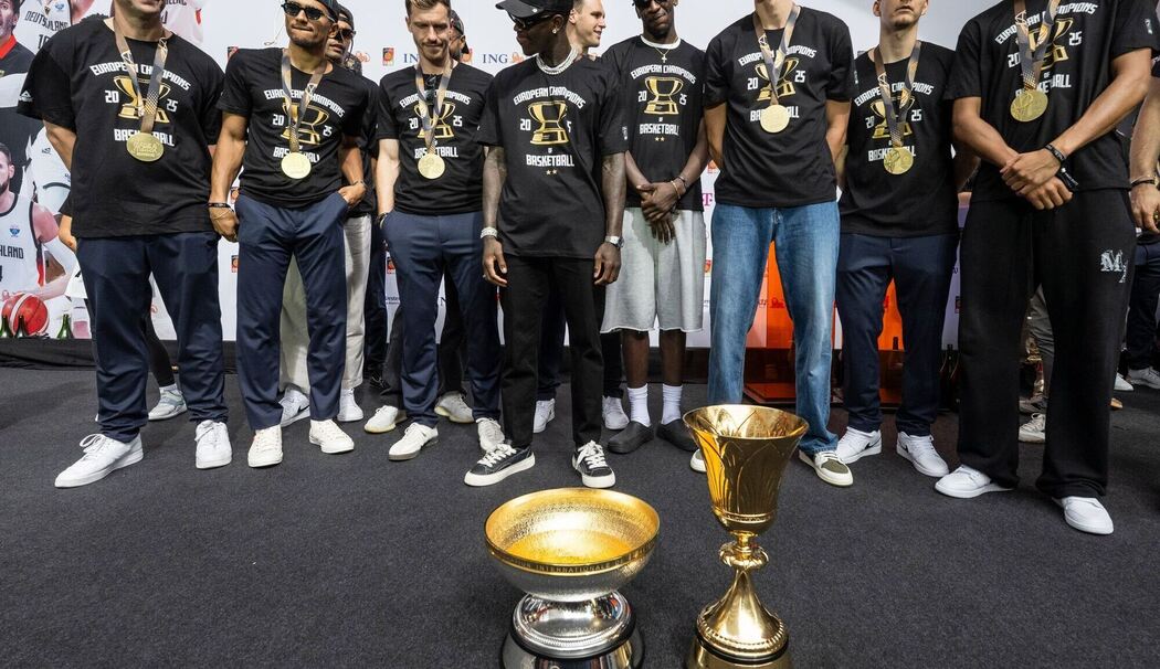 Empfang Basketball-Nationalmannschaft nach Titelgewinn