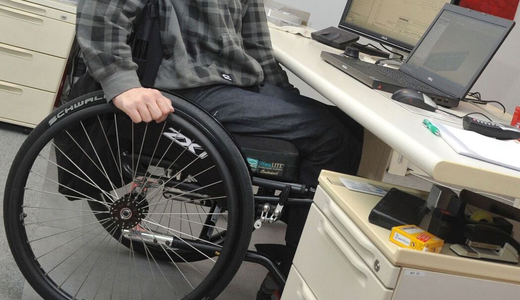 Mit Behinderung auf der Arbeit