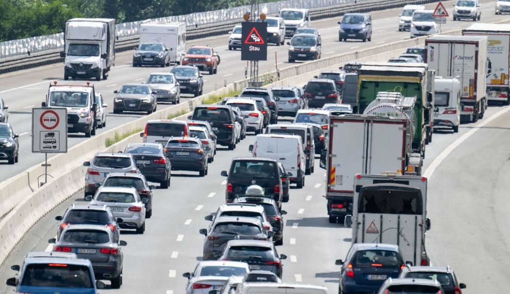 Stau auf der Autobahn