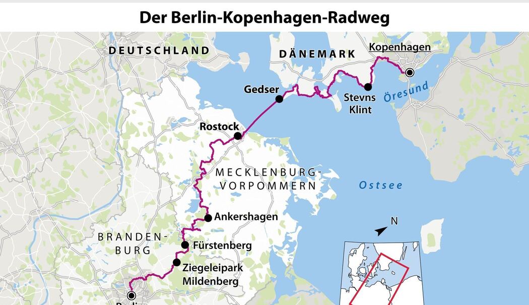 Der Berlin-Kopenhagen-Radweg