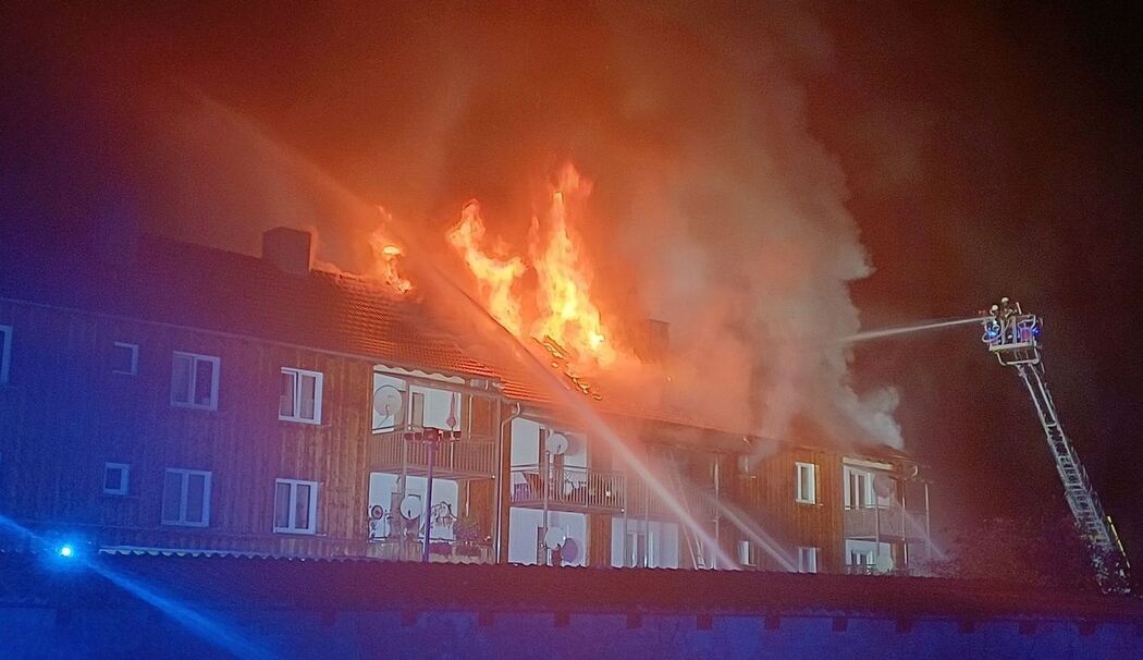 Brand in Mehrfamilienhaus in Passau