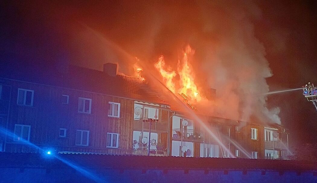 Brand in Mehrfamilienhaus in Passau