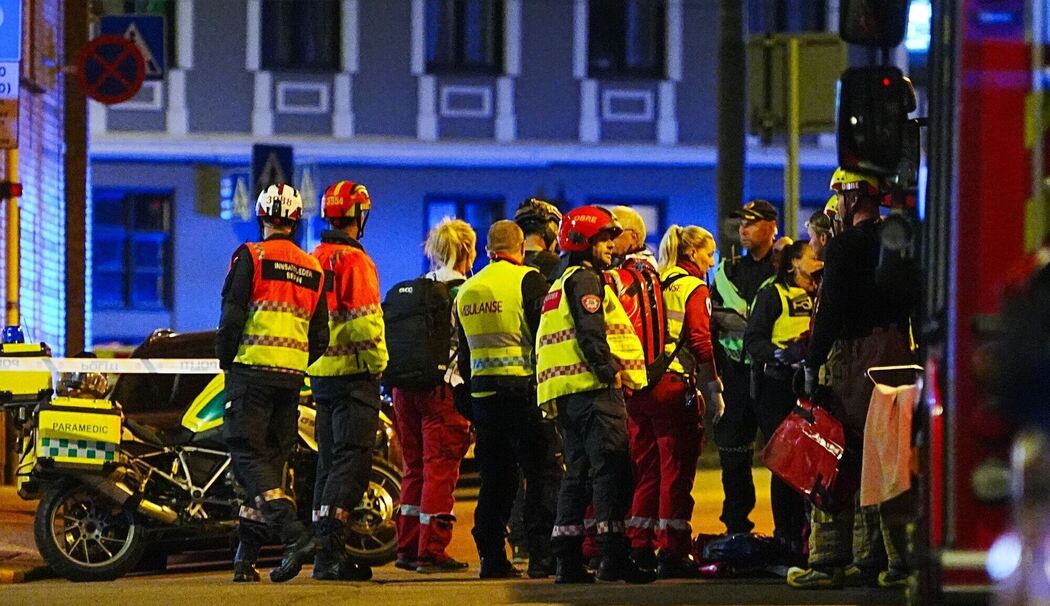 Einsatzkräfte bei möglicher Explosion