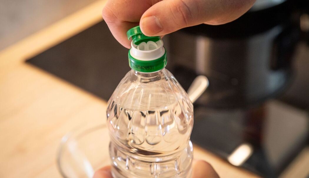 Lifehack Dosierhilfe bei Essigflaschen