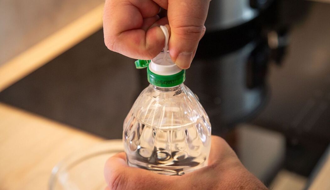 Flasche öffnen